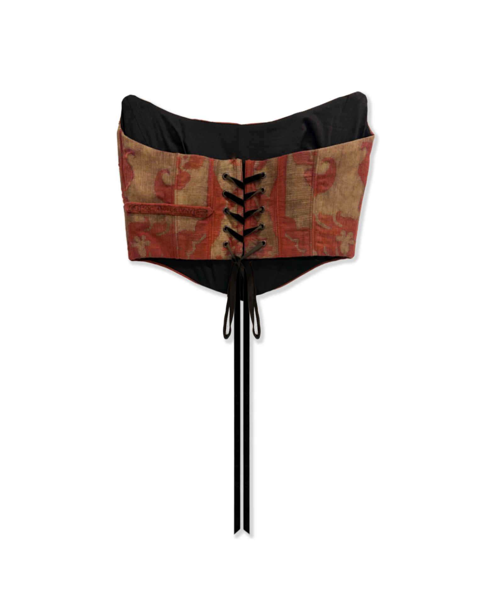 EQUISITE COLLECTION - Fortuny Corset - Red and Gold