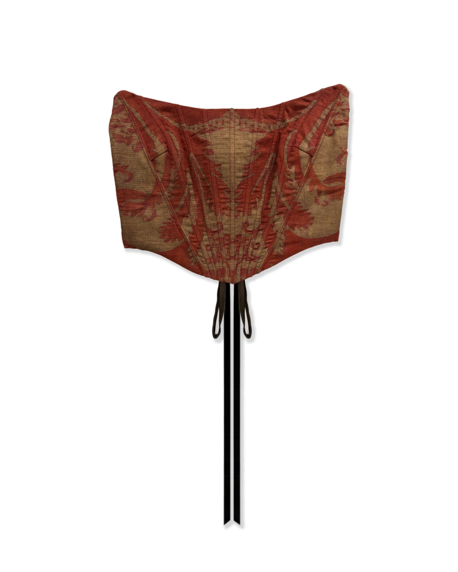 EQUISITE COLLECTION - Fortuny Corset - Red and Gold