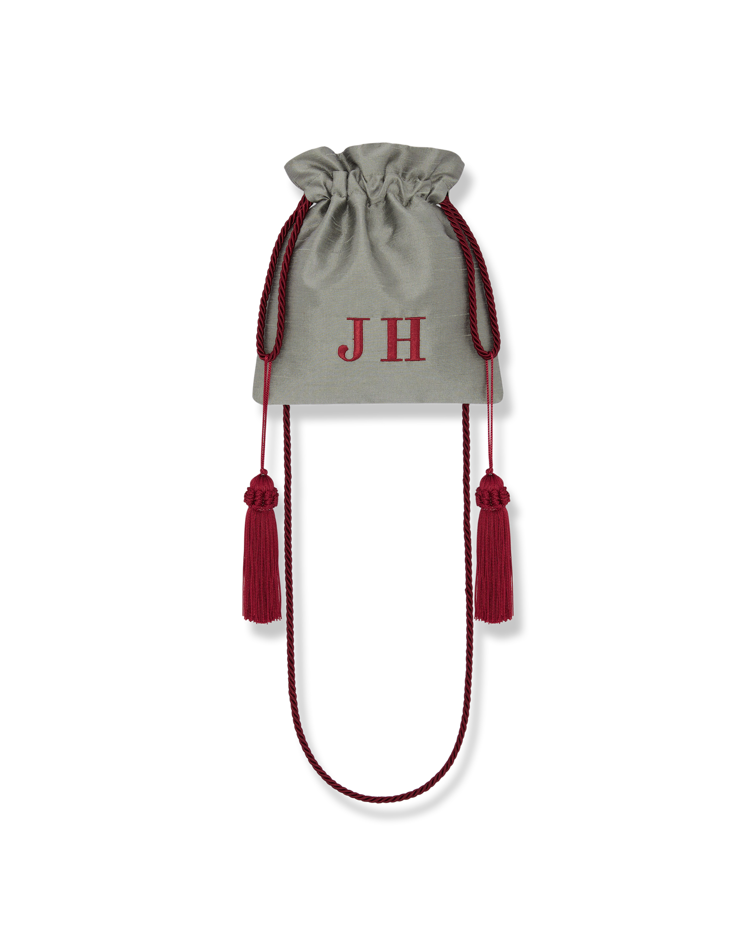 POWER POUCH - DUPION SAGE / RED