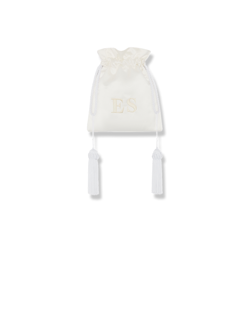 POWER POUCH - WHITE SATIN