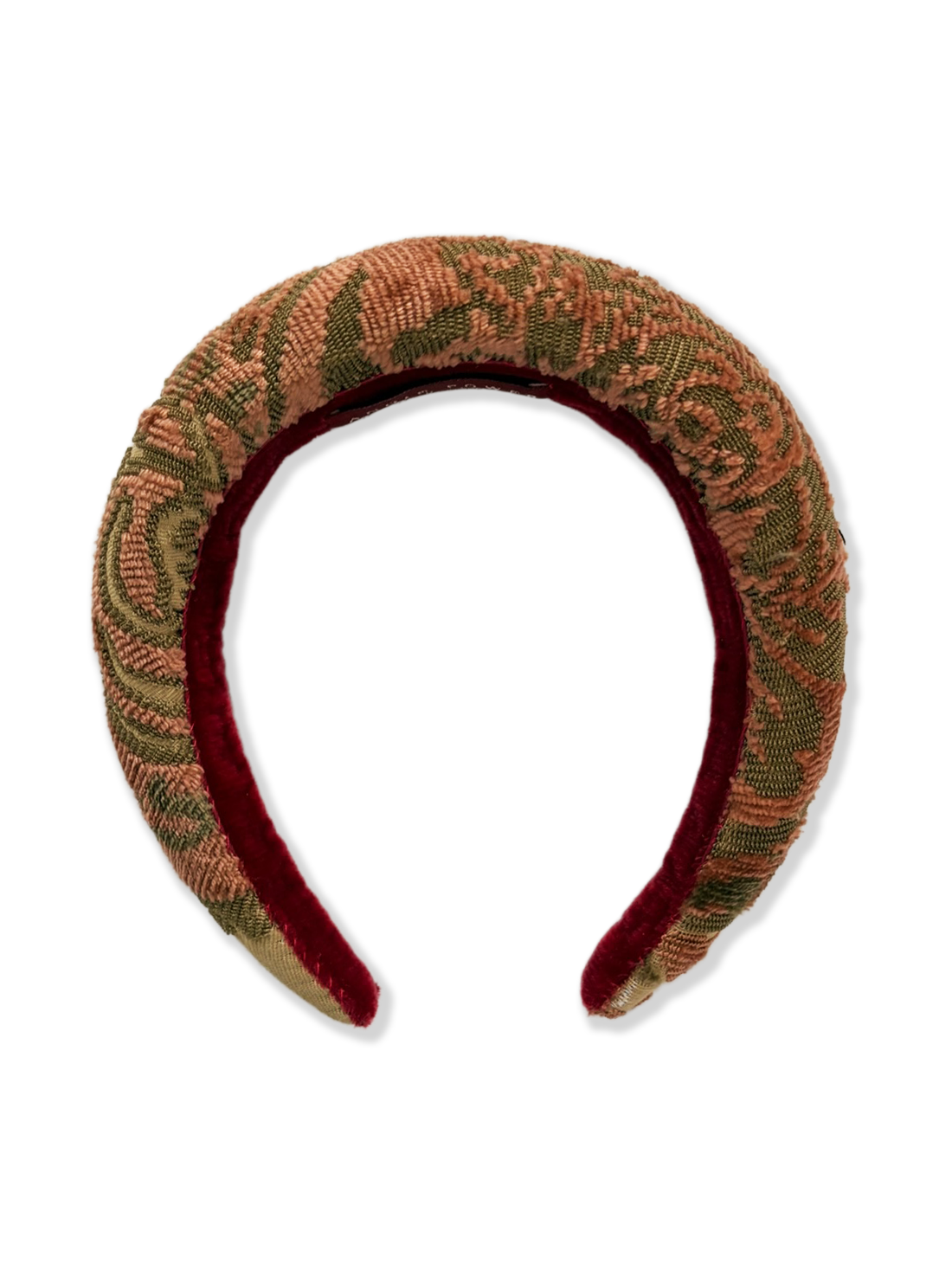 HEADBAND - Venetian Brocade - Pink Olive