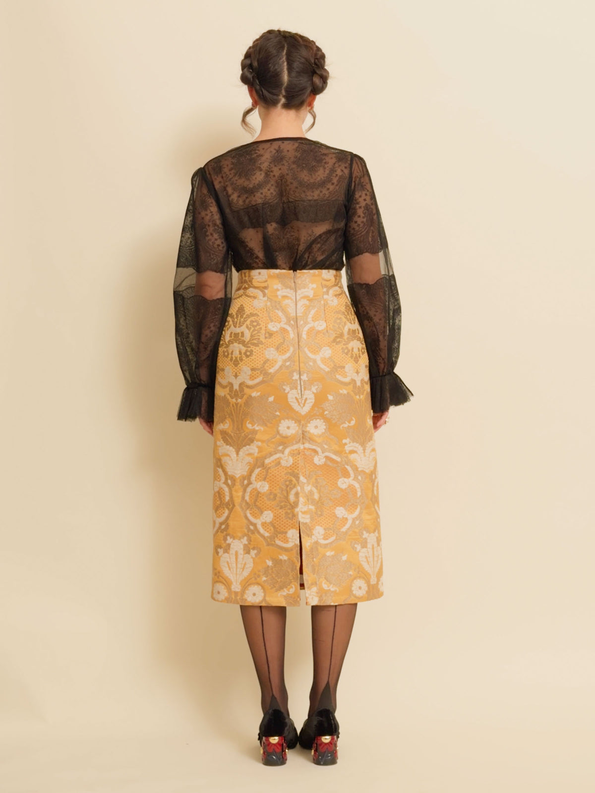 Corseted Brocade Skirt