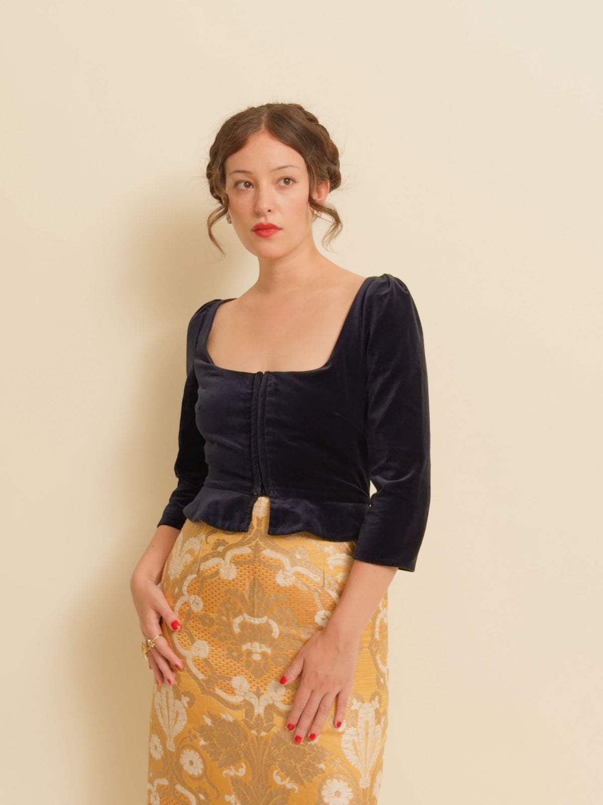 Velvet Top - Blue