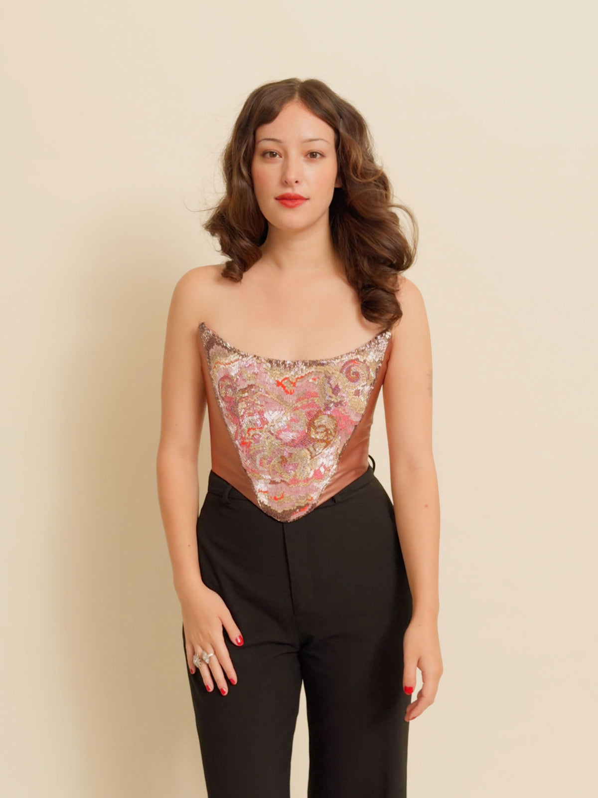 EXQUISITE CORSET - Pink Burst - Copperlight Studio X Angie Power Corset