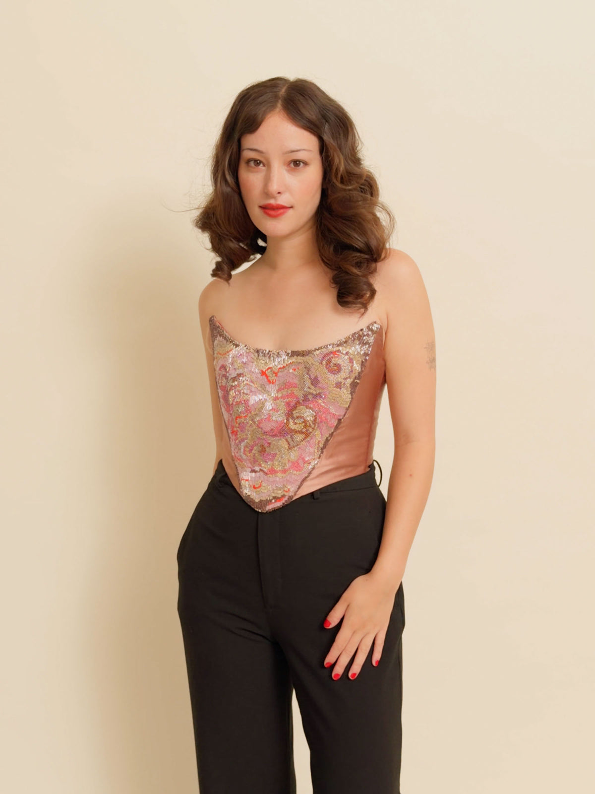 EXQUISITE CORSET - Pink Burst - Copperlight Studio X Angie Power Corset