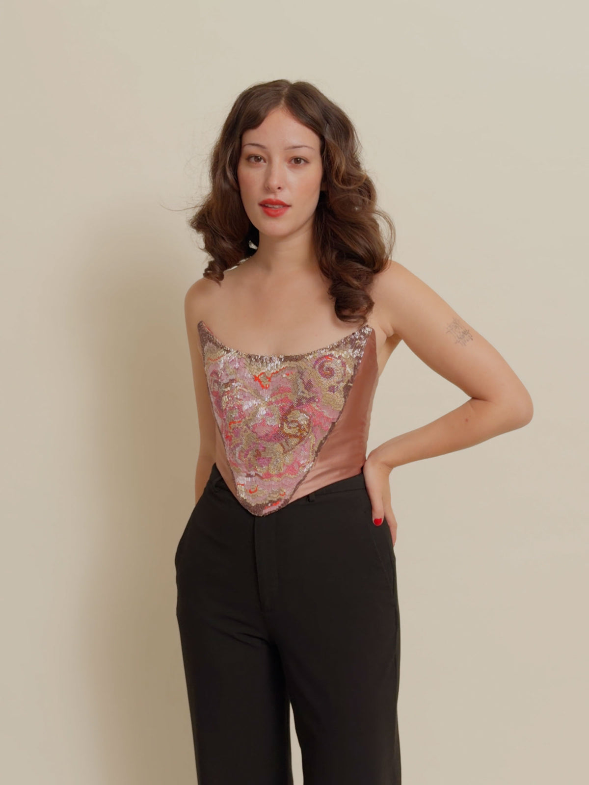 EXQUISITE CORSET - Pink Burst - Copperlight Studio X Angie Power Corset