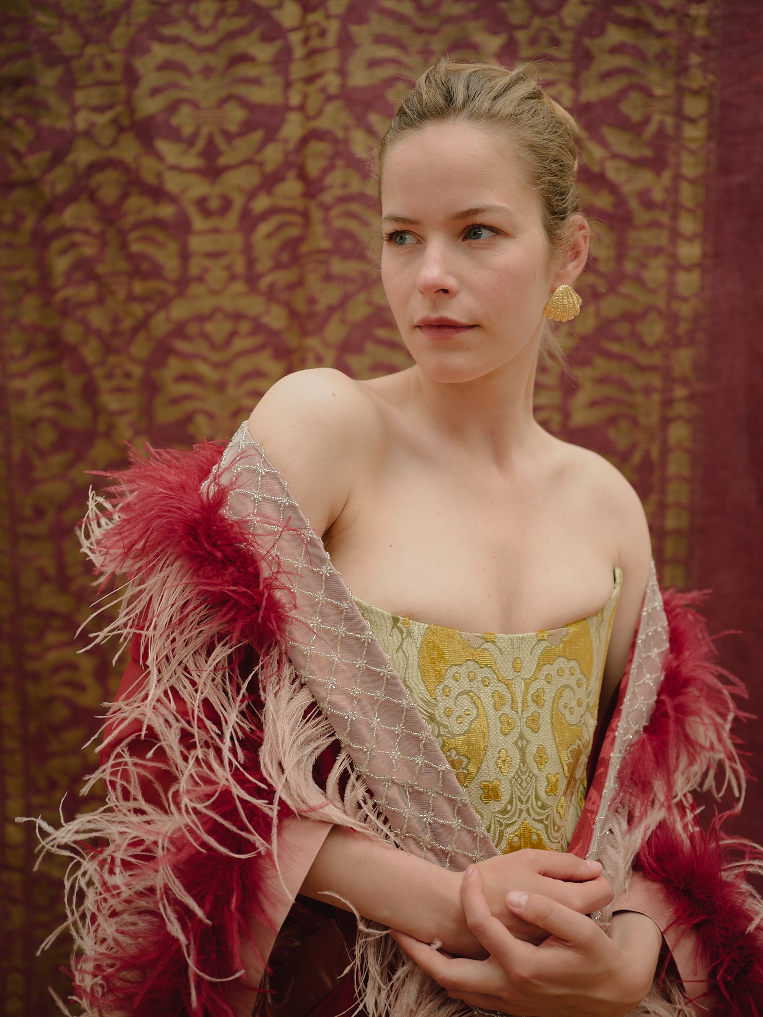 CORSET - VENETIAN BROCADE - GOLD