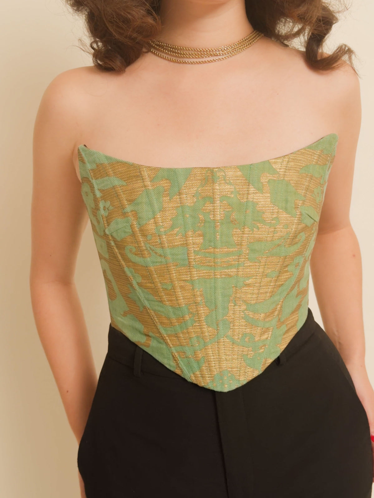 EXQUISITE CORSET - Donatus Green and Gold