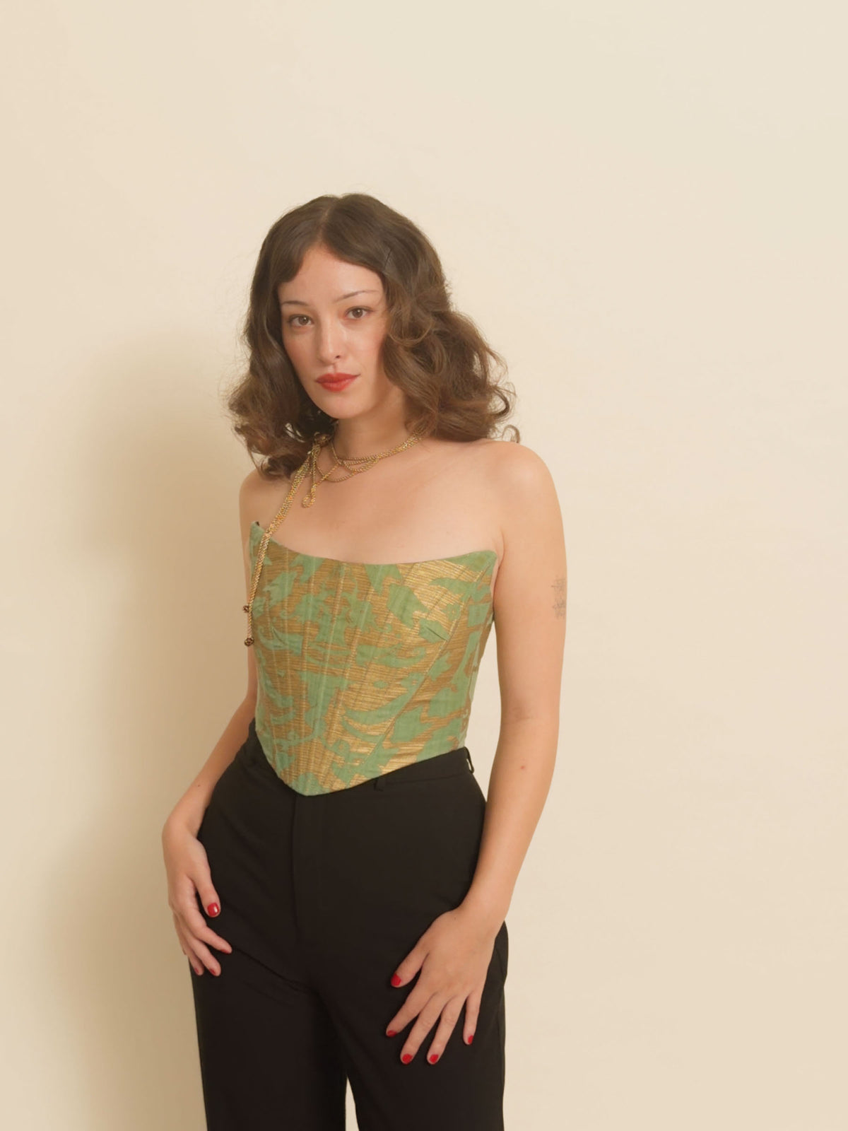 EXQUISITE CORSET - Donatus Green and Gold