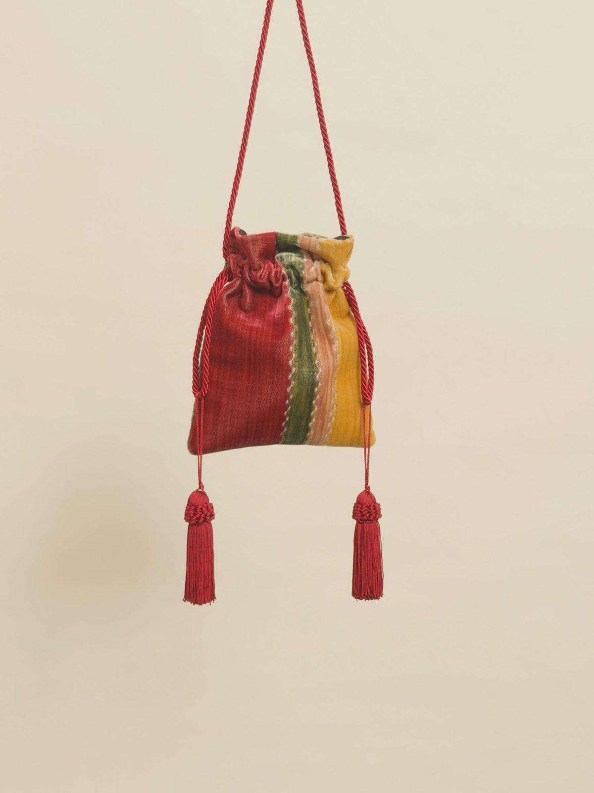 VENETIAN BROCADE POWER POUCH - Candy
