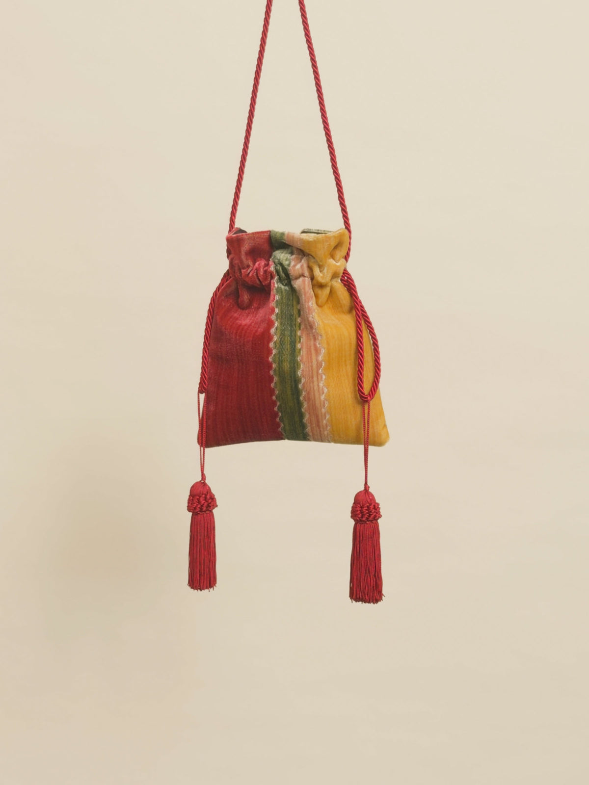 VENETIAN BROCADE POWER POUCH - Candy