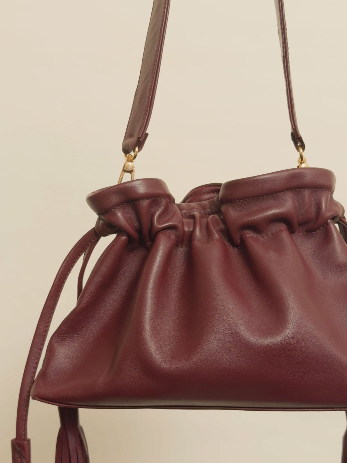 The Leather Borsetta - Bordeaux
