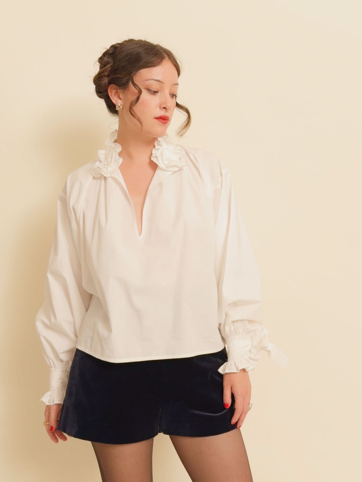 Cotton BLOUSE - White