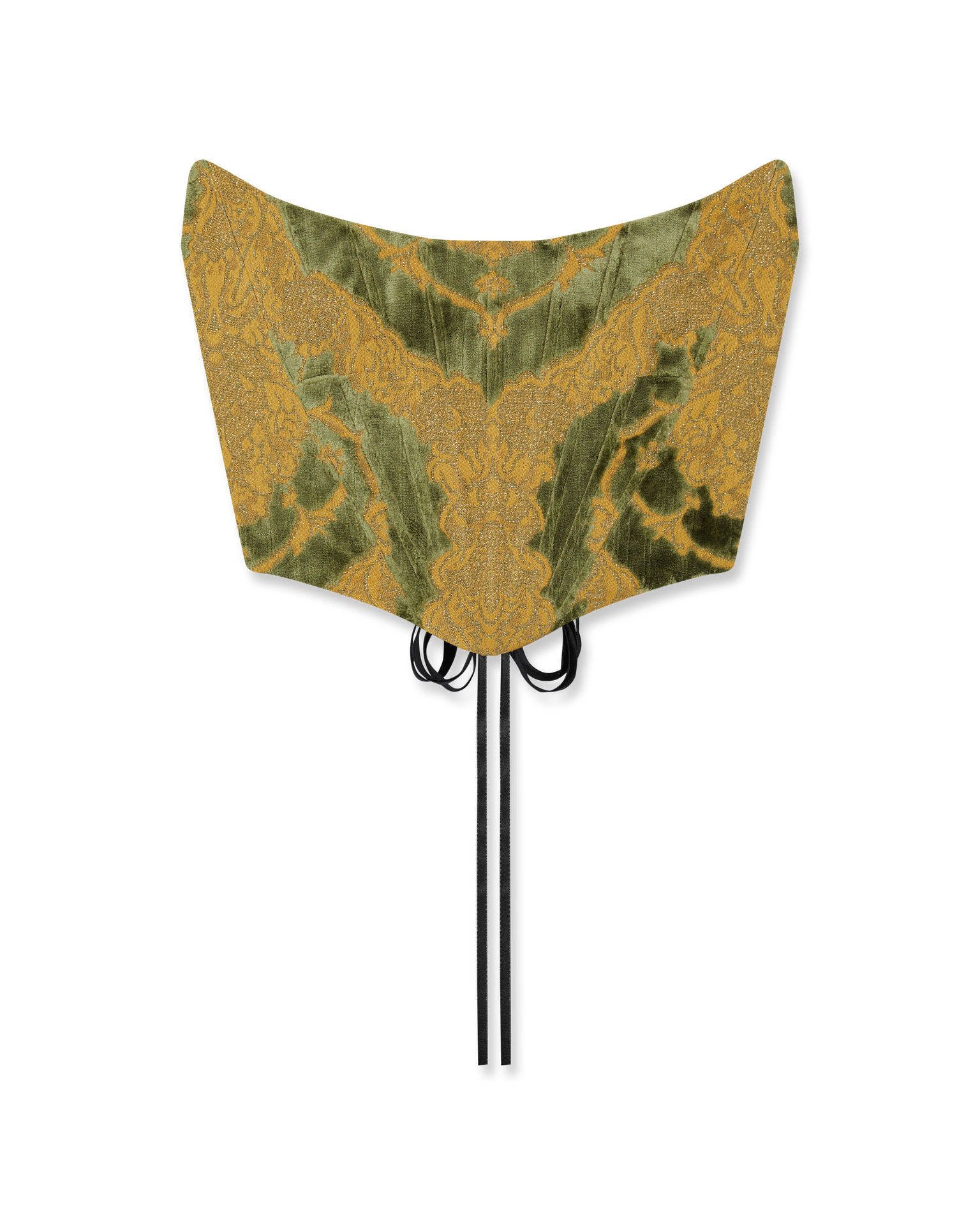 CORSET - VENETIAN BROCADE - Moss
