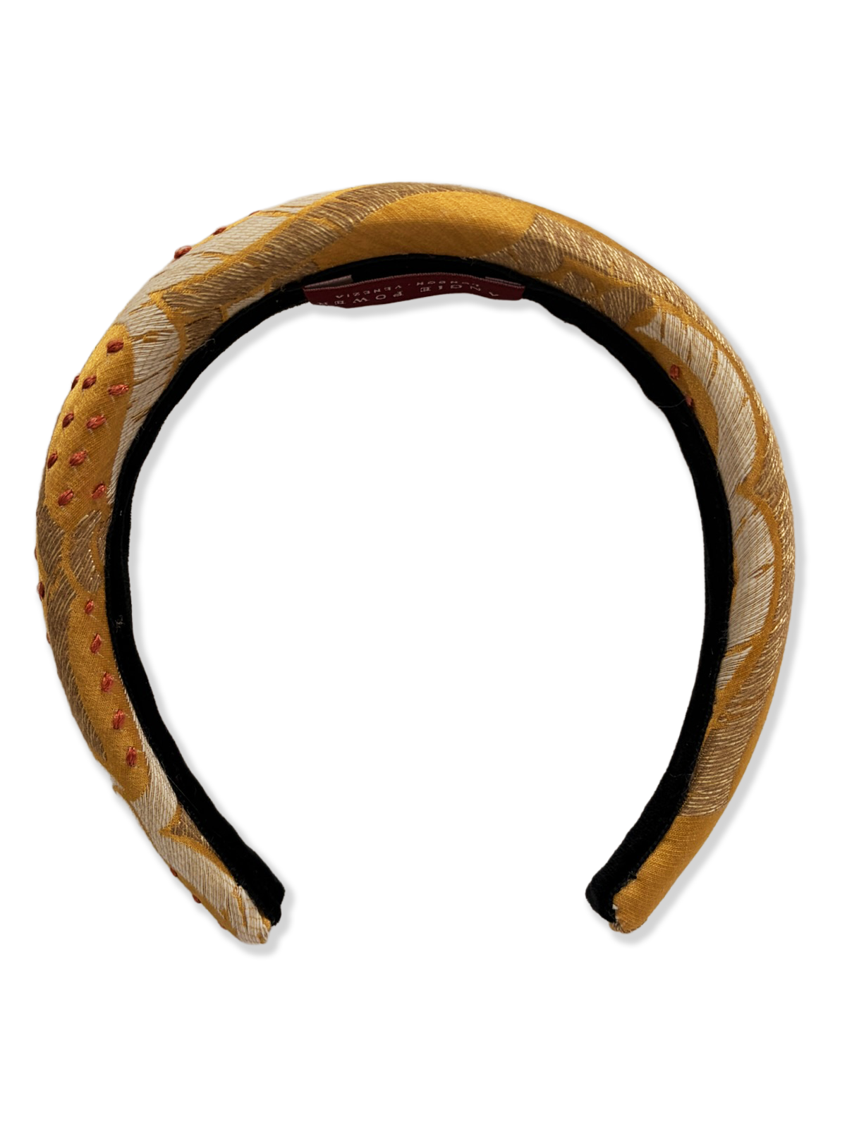 HEADBAND - Venetian Brocade - Gold and Red