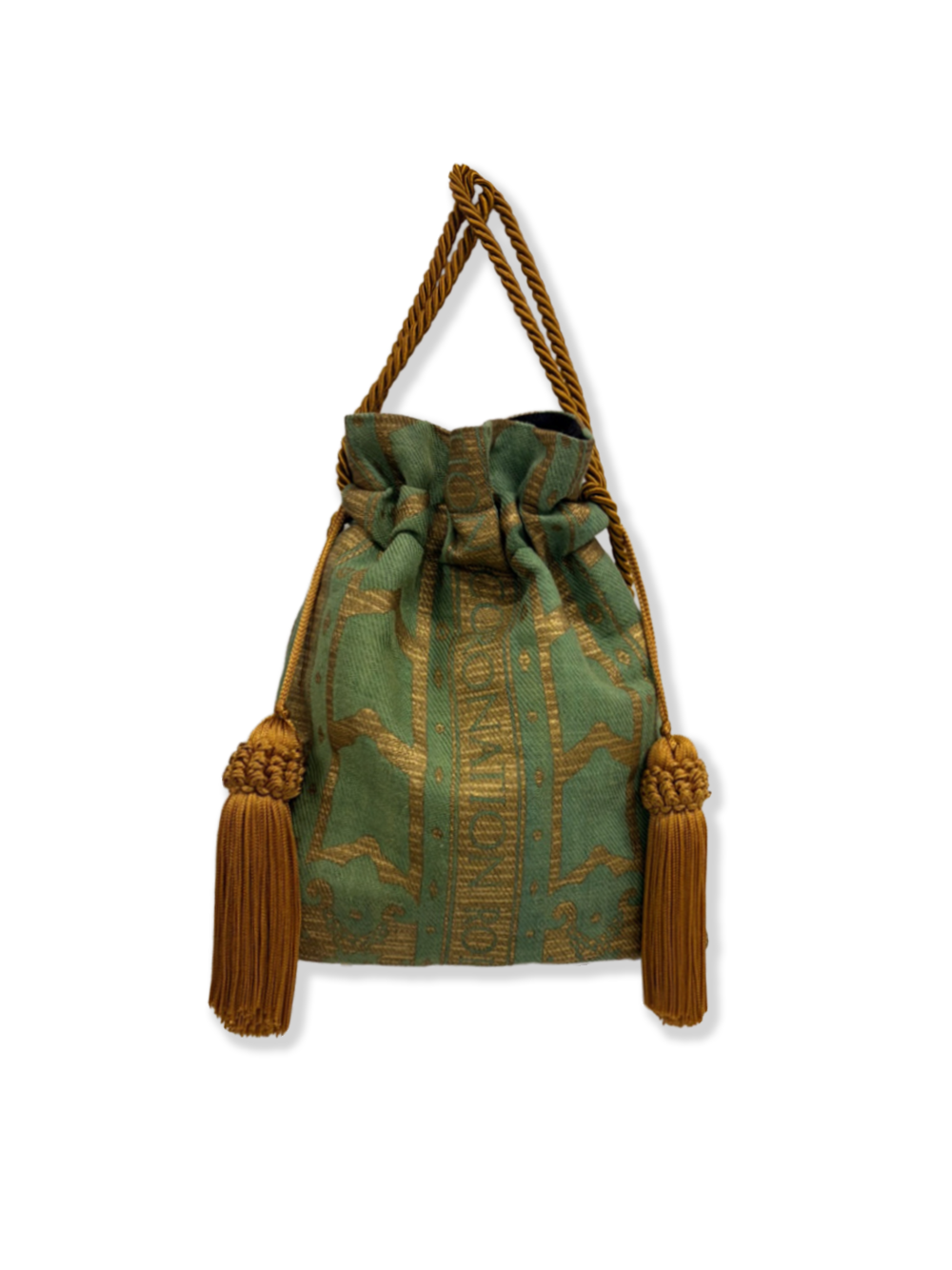 THE EXQUISITE COLLECTION -  Power Pouch - Green and Gold