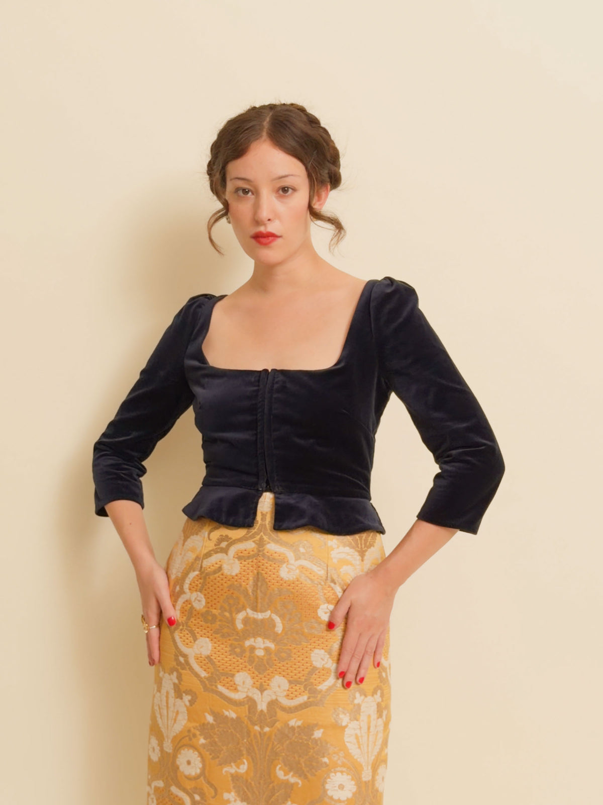 Velvet Top - Blue