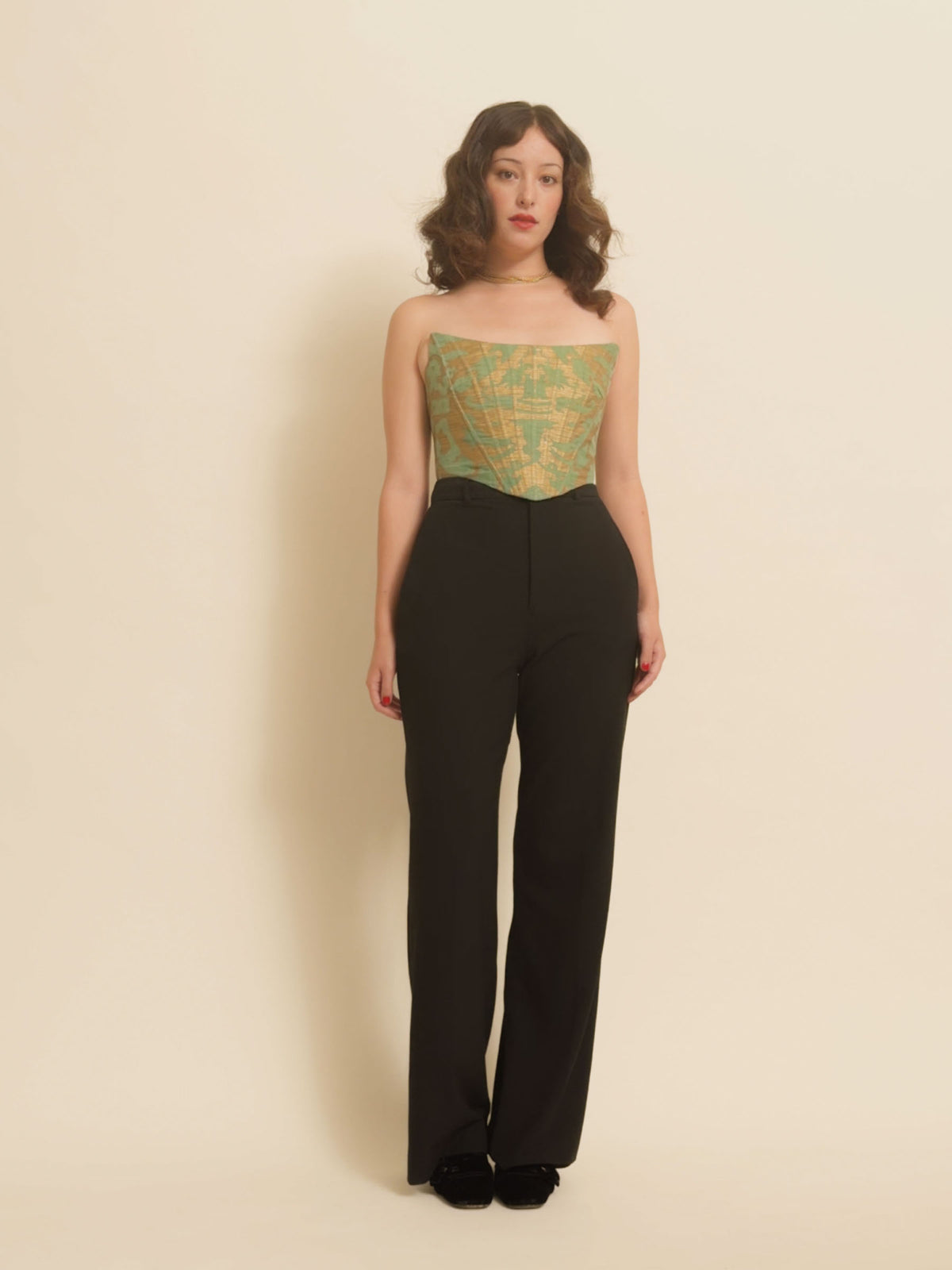 EXQUISITE CORSET - Donatus Green and Gold