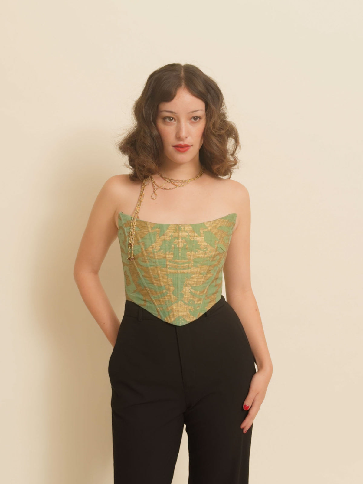 EXQUISITE CORSET - Donatus Green and Gold