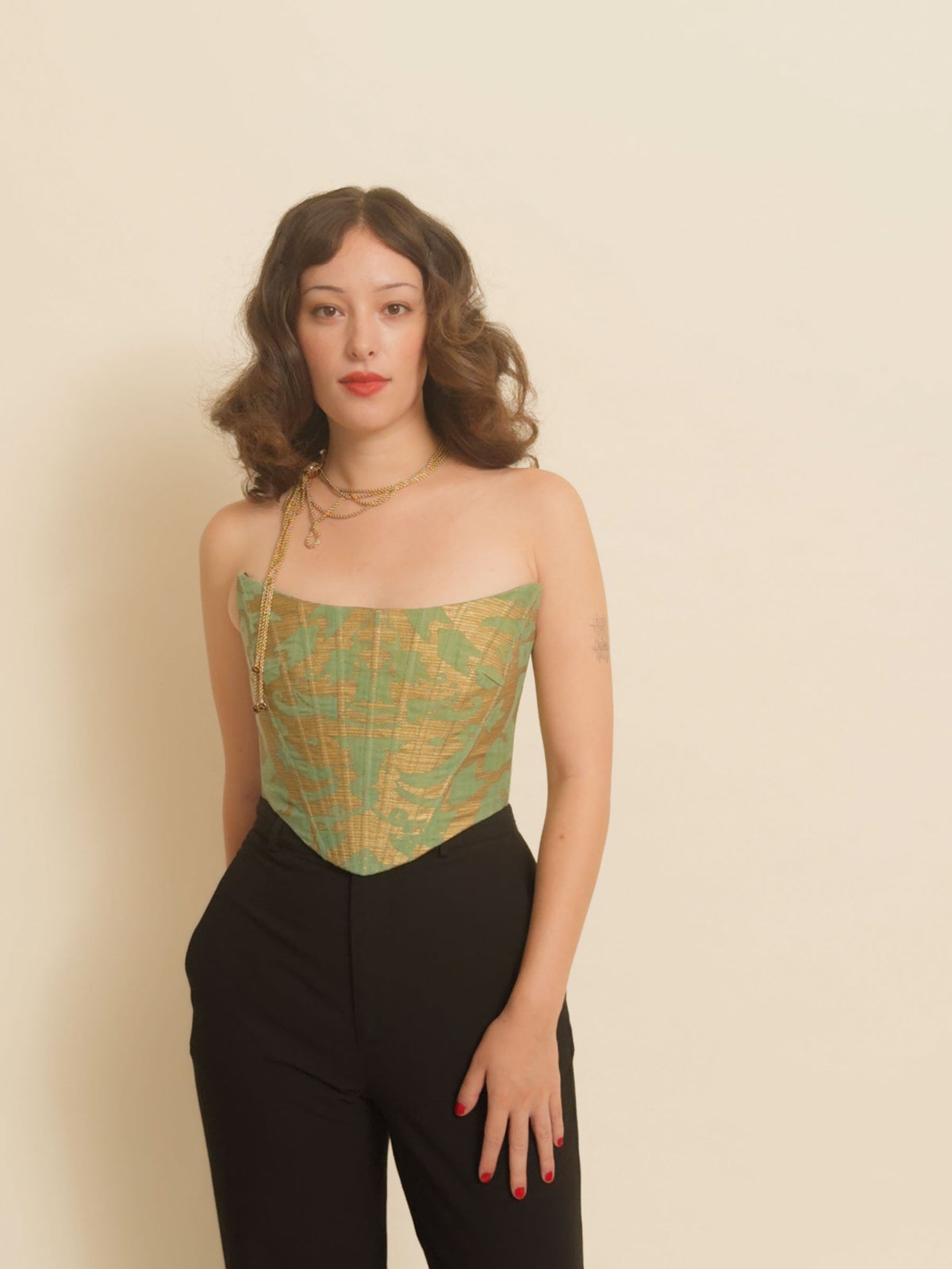 EXQUISITE CORSET - Donatus Green and Gold