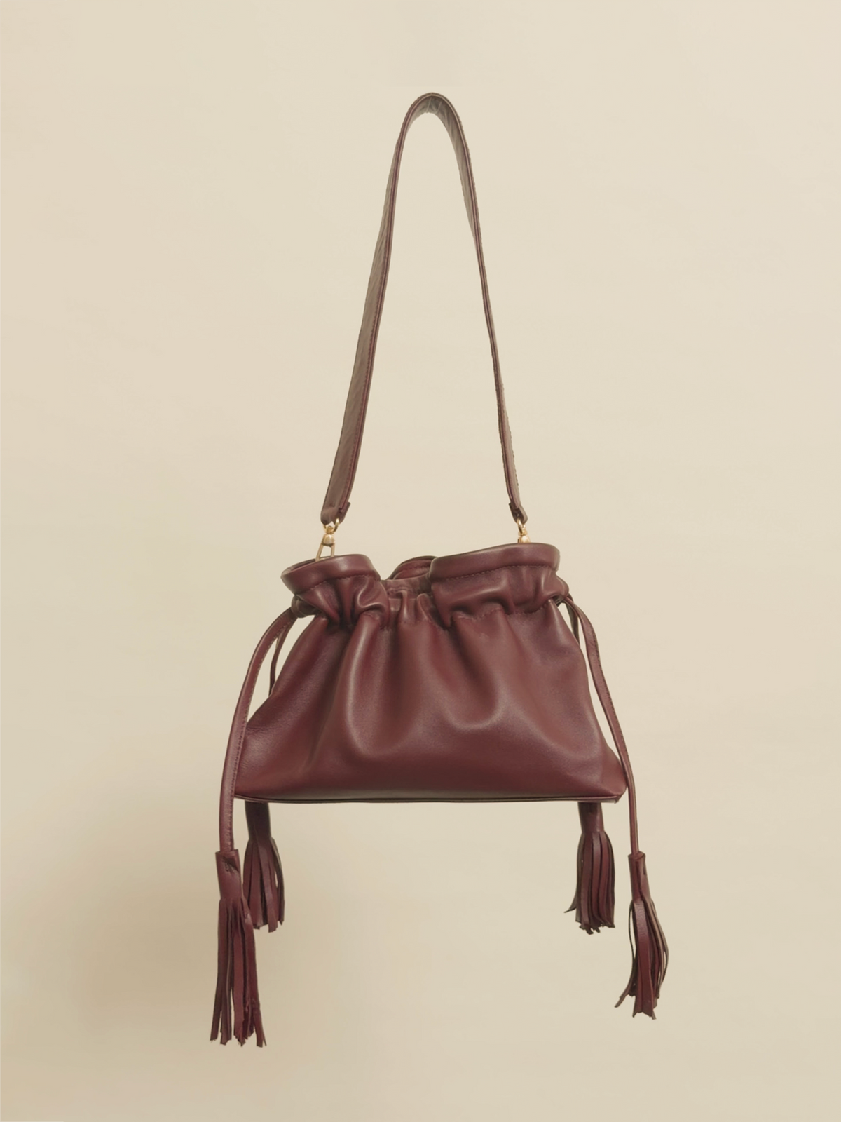 The Leather Borsetta - Bordeaux