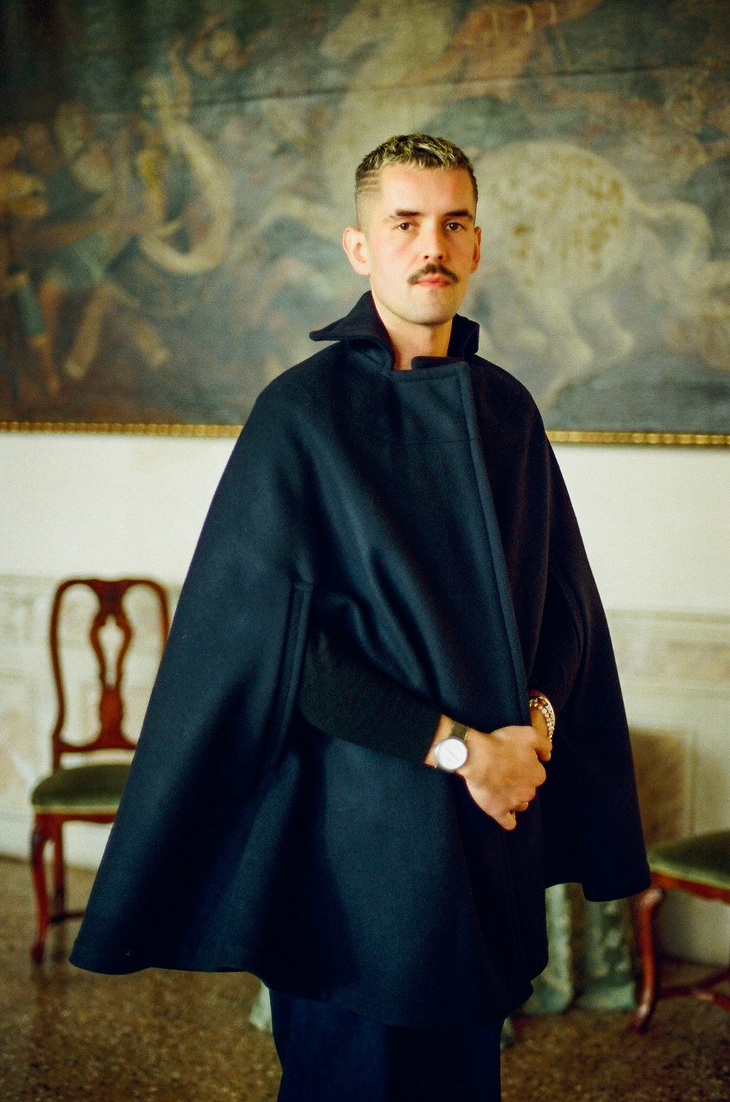 Tailored Midnight Pocket Cape