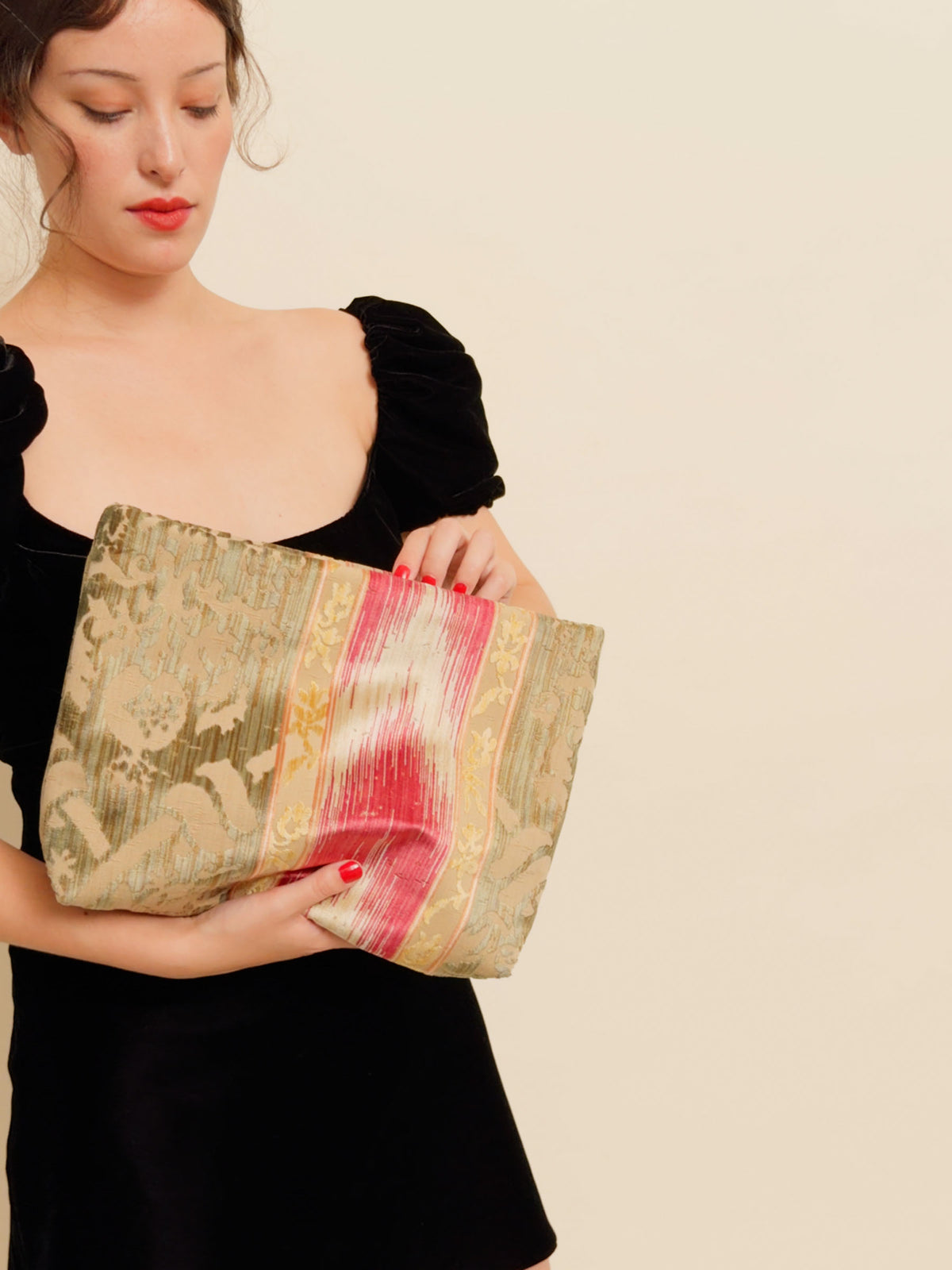 Venetian Brocade Clutch Bag - Polpetta