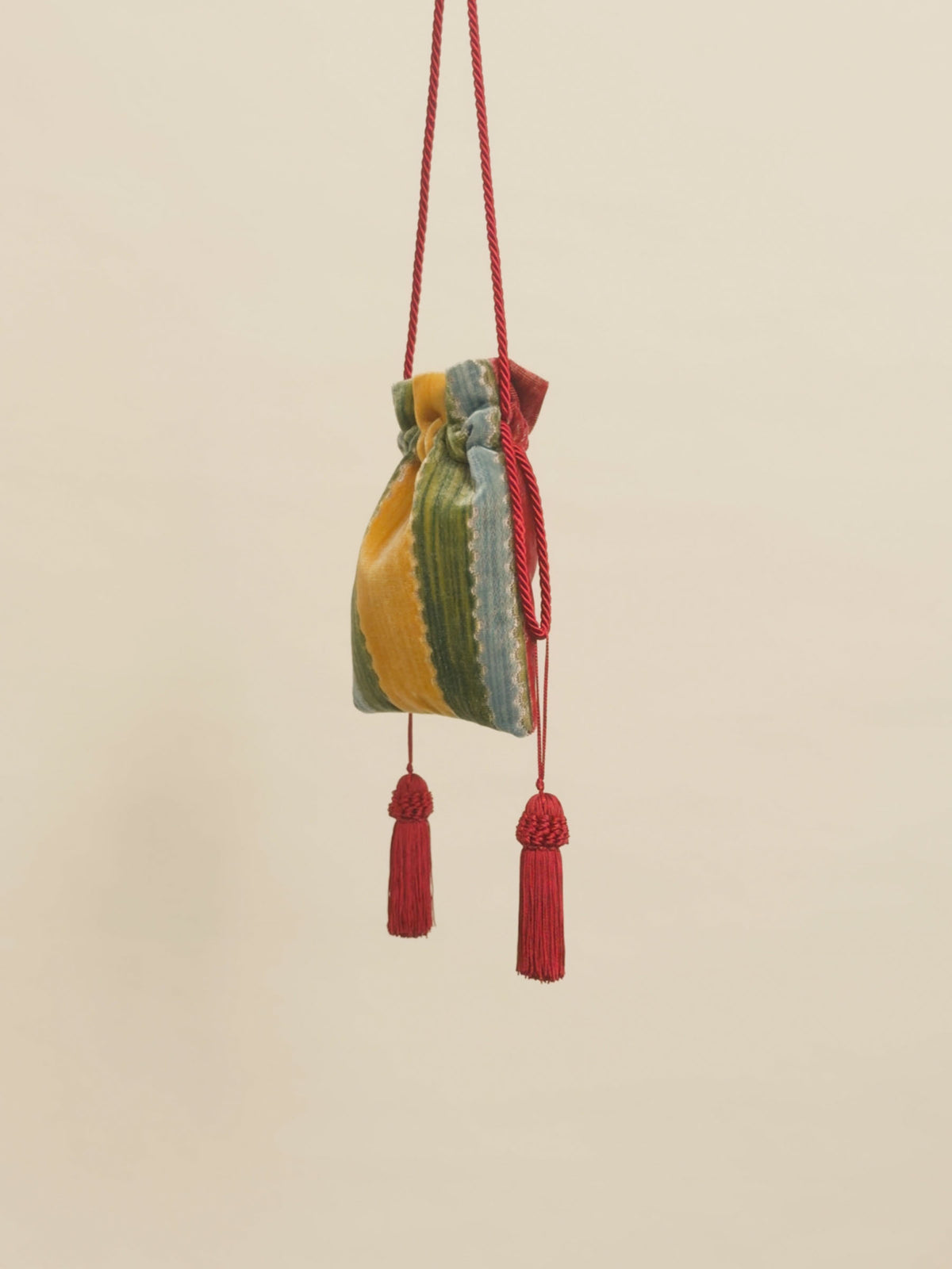 VENETIAN BROCADE POWER POUCH - Candy