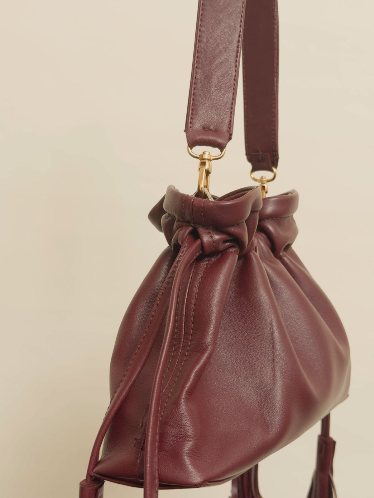 The Leather Borsetta - Bordeaux
