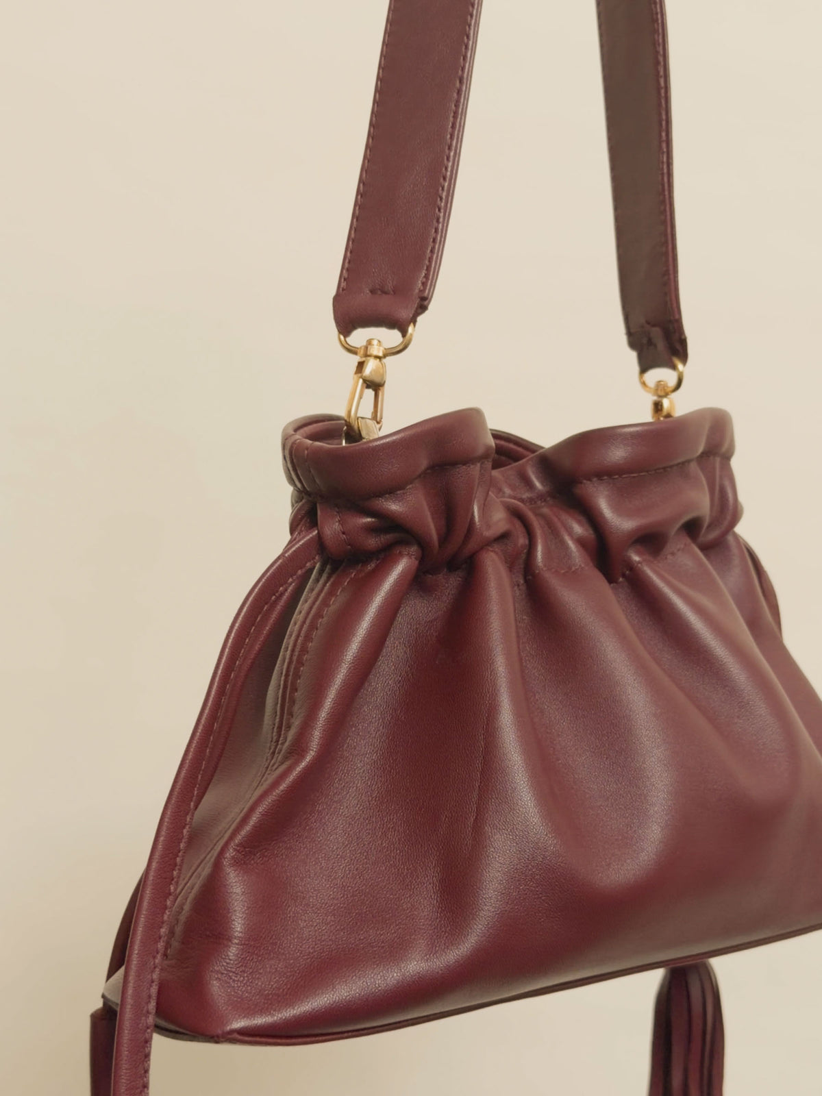 The Leather Borsetta - Bordeaux