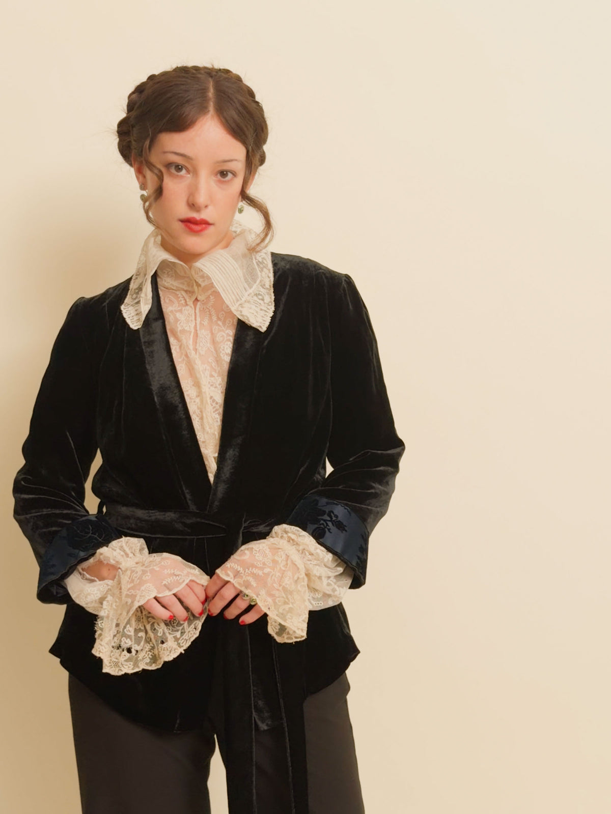 Arlesienne Cuff Silk Forever Jacket - Black