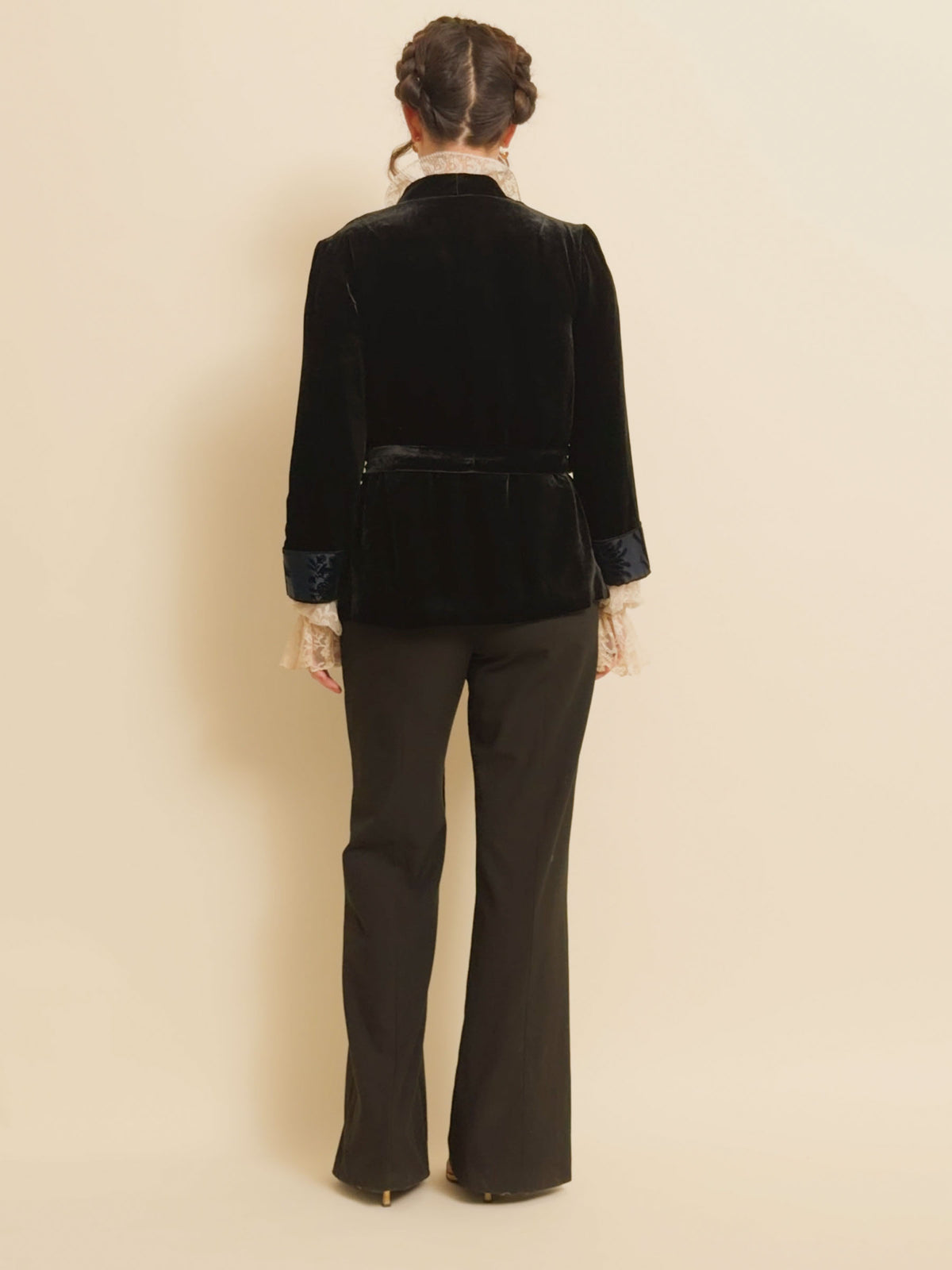 Arlesienne Cuff Silk Forever Jacket - Black