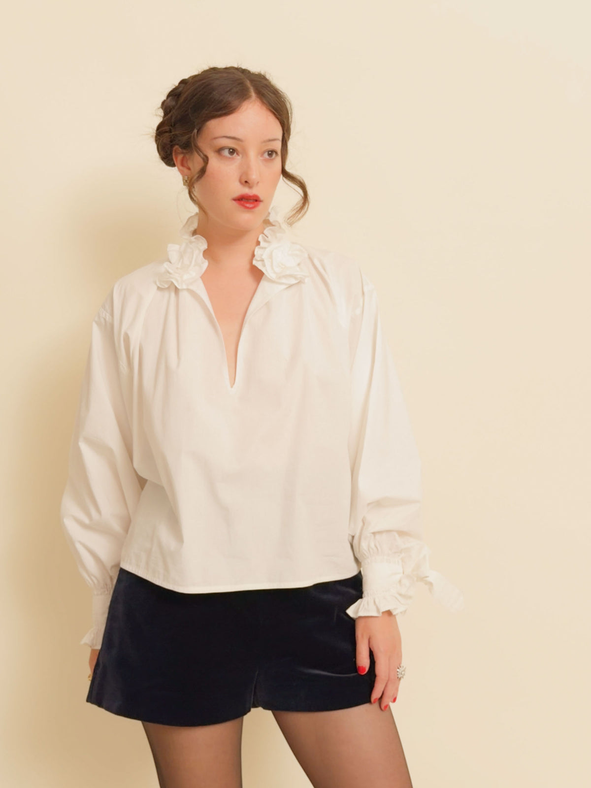 Cotton BLOUSE - White