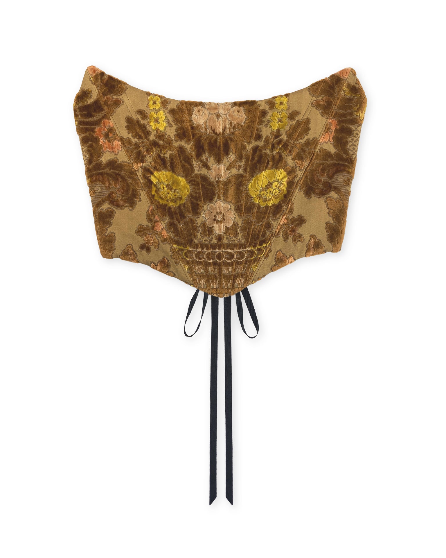 CORSET - VENETIAN BROCADE - BROWN